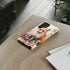 Christmas Fox in a Wreath of Red Berries - Impact Resistant Phone Case